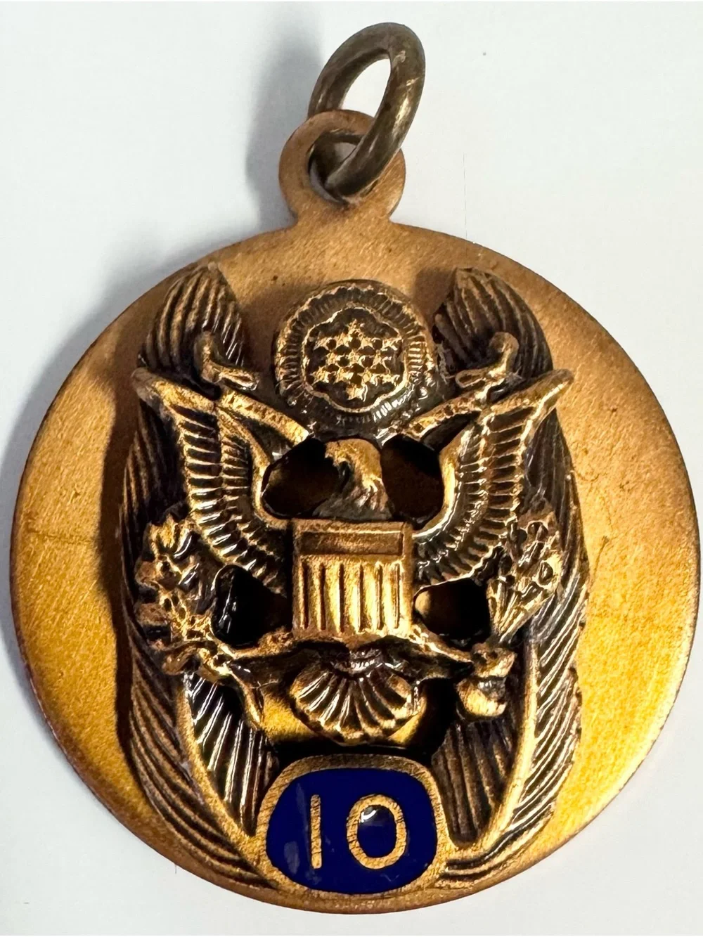 Department of Justice Service Pendant Charms 10 15 35 Years Lot